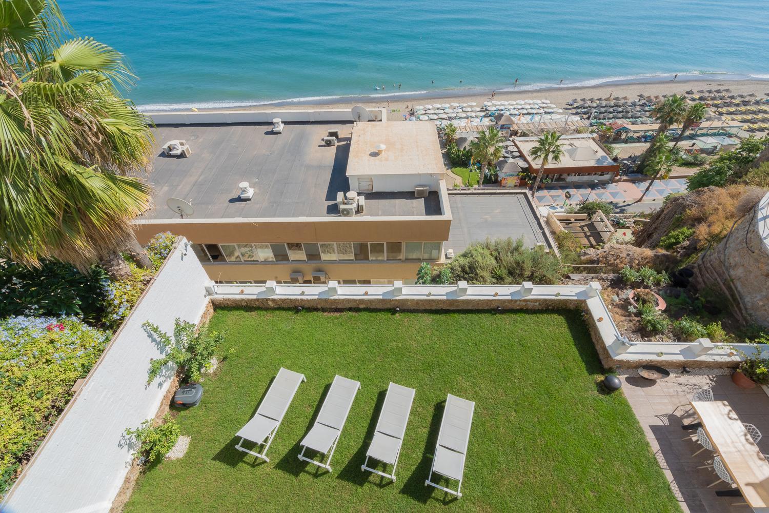 Private 250Sqm Garden Duplex, Jacuzzi, Cinema, Sea View Escape Apartamento Torremolinos Exterior foto